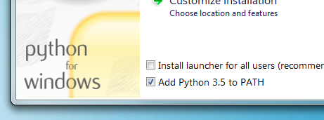 Add Python to PATH